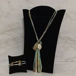 Premier Designs High Fashion Jewelry combo necklace with bracelet set